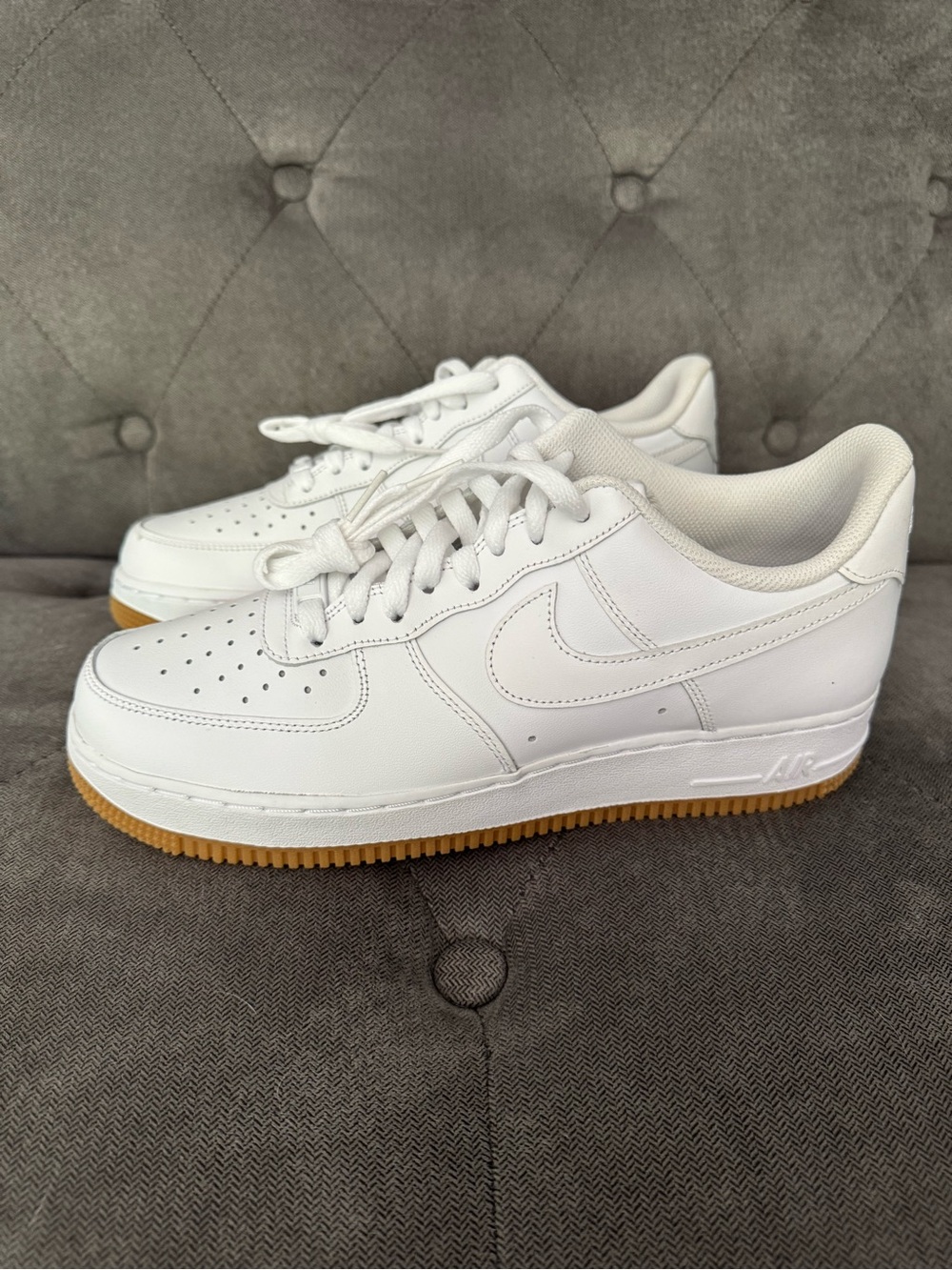 Nike Air Force 1 '07 White Gum Brown Sole - Size 8.5 NIB